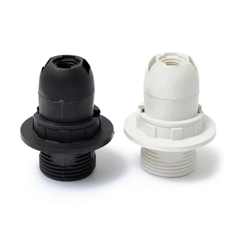 ampoule support socquette électrique noir blanc moderne rond lisse fixation anneaux pièces rechange