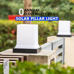 lampe solaire led moderne ip65 étanche télécommande noir blanc abs