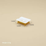 set toilette miniature blanc doré texture marbrée classique porte savon pompe savon accessoire poupée