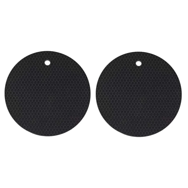 tapis table silicone gris rose bleu moderne réseau hexagonal cuisine protection comptoir 17.5cm