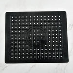 tapis lavabo silicone perforé moderne noir blanc pratique évier drainage rapide antidérapant