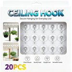 crochets transparents adhésifs modernes suspendre pots fleurs utilisation multiple PVC