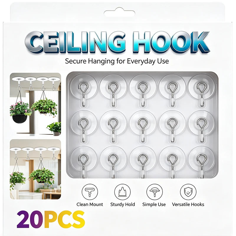 crochets transparents adhésifs modernes suspendre pots fleurs utilisation multiple PVC