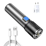 lampe torche uv rechargeable led gris noir 5w zoomable certifications ccc fcc rohs ul