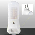veilleuse lampe nuit bougie blanc moderne prise murale interrupteur led abs certification ul ccc