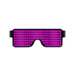 lunettes led rouges bleues vertes modernes technologiques occasion fête anniversaire mariage noël