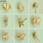 porte serviettes or artisanal abeille papillon libellule feuille cerf simple deco mural