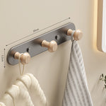 porte serviettes mural moderne bois blanc fixations serviettes gant cuisine sac rangement