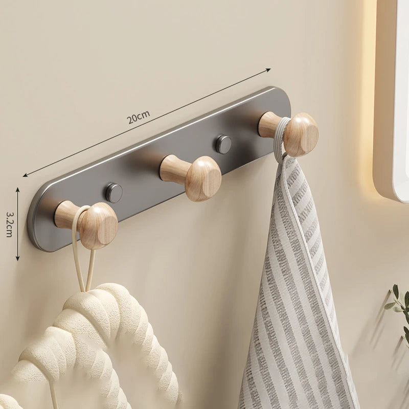 porte serviettes mural moderne bois blanc fixations serviettes gant cuisine sac rangement