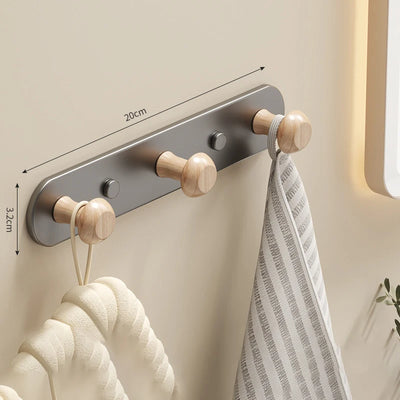 porte serviettes mural moderne bois blanc fixations serviettes gant cuisine sac rangement