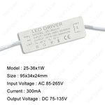 pilote led 300ma 12v 120v 240v blanc rectangulaire industriel certifié ccc fcc rohs