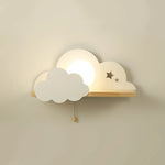 lampe murale moderne nuages étoiles rose blanc bébé chambre éclairage quotidien led 220v
