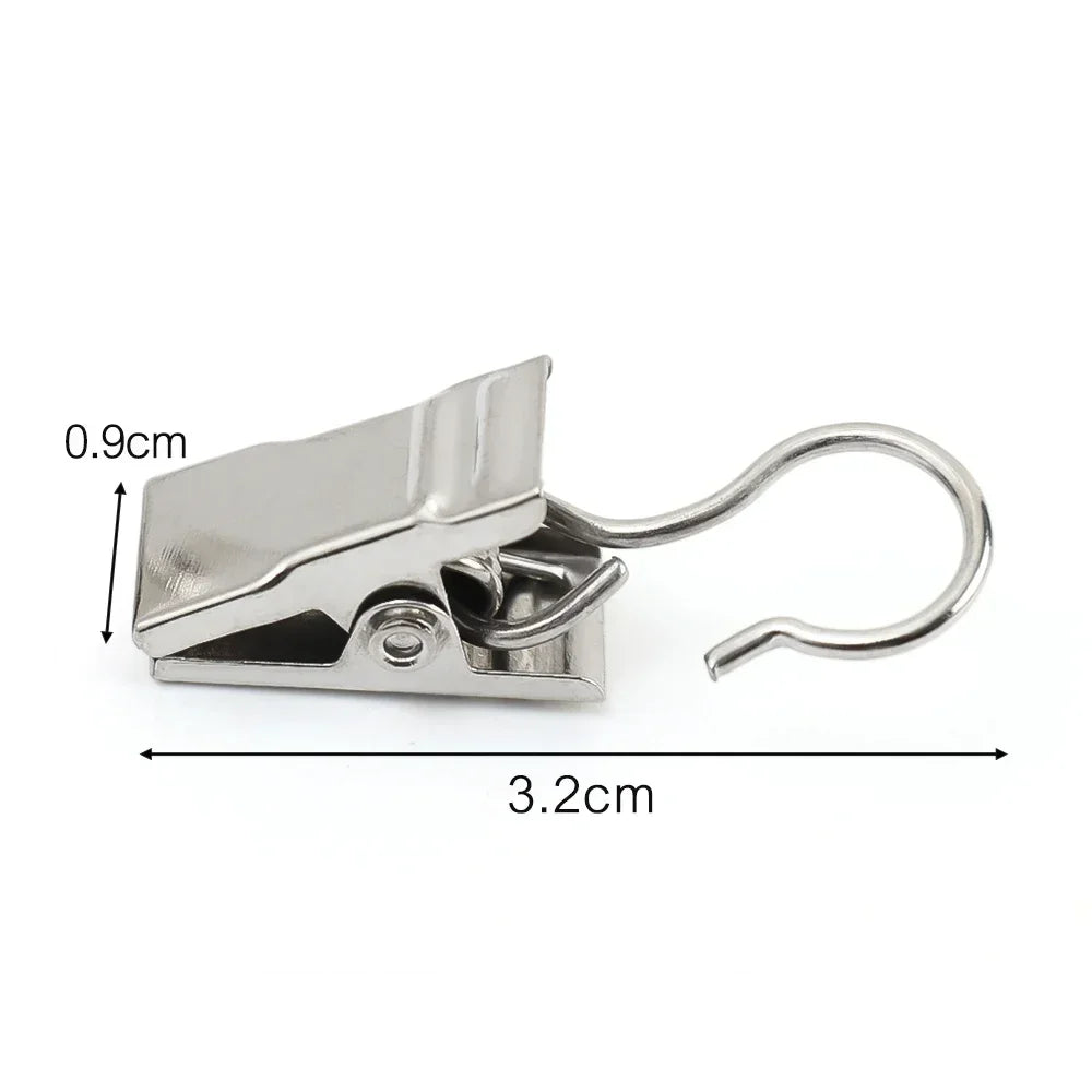 pinces tissu argentées clips rideau robustes décoration moderne 10pcs 20pcs 30pcs 50pcs 60pcs