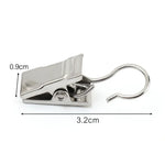 pinces tissu argentées clips rideau robustes décoration moderne 10pcs 20pcs 30pcs 50pcs 60pcs