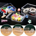 boîtes rangement transparentes empilables modernes minimalistes divers objets stockage petite cuisine