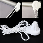 chaîne rideau blanches moderne opaques eyelets plaque fixation