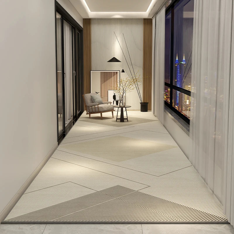 Tapis de couloir en polyester durable pour usage résidentiel