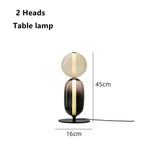 lampe sol led moderne sphères colorées semi transparentes blanc rouge vert noir marron scandinave
