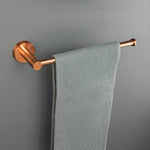 accessoires salle bain or rose finition brossée moderne porte savon papier toilette serviettes métal