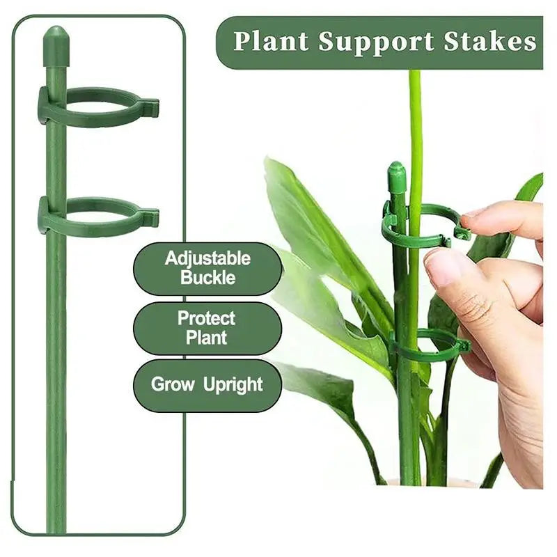 tuteur plante vert simple boucle ajustable support pot fleur jardinextérieurintérieur