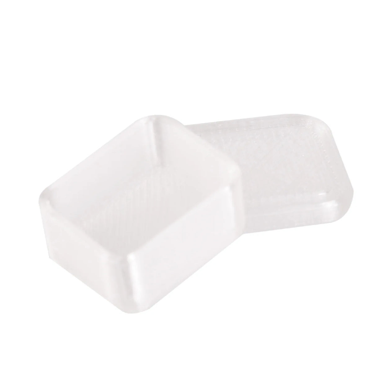 boîte compartiments beige clair moderne compartiments divisés plastique opacité