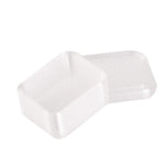 boîte compartiments beige clair moderne compartiments divisés plastique opacité