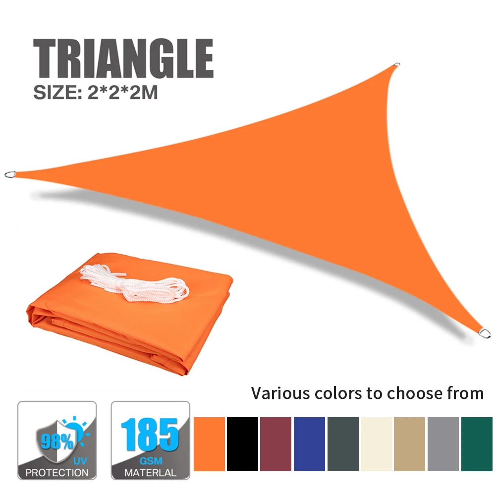 voile soleil orange rayures horizontales moderne anti uv patio jardin