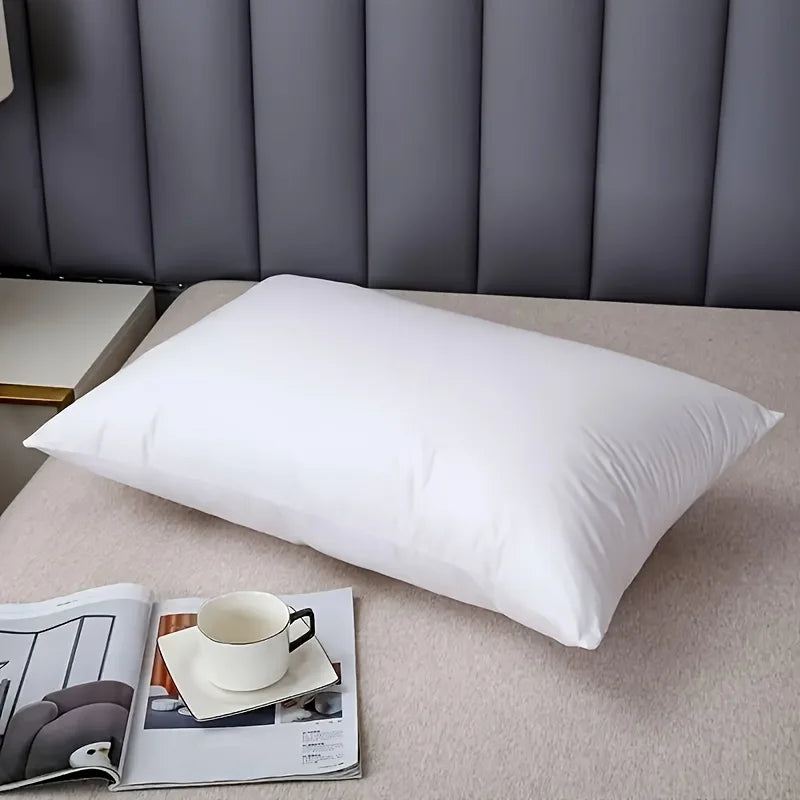 oreiller blanc uni moderne literie polyester coton doux décoration maison sommeil