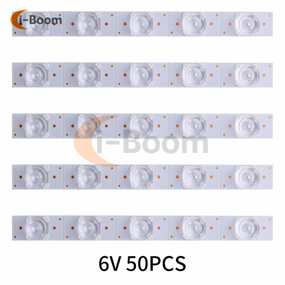 LED blanc ronde lisse moderne rétroéclairage TV 3V 6V 100pcs