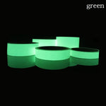 ruban adhésif phosphorescent vert sécurité décoration bricolage 3m longueur autoadhésif