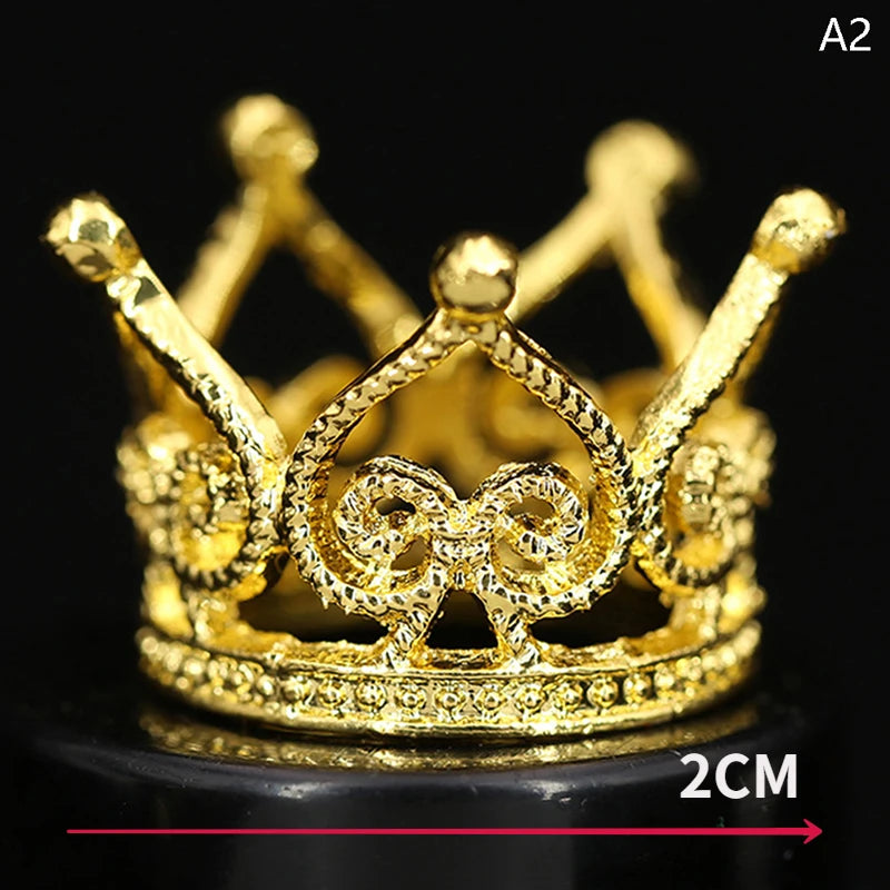 couronne or argent strass baroque élégante adhésive décoration fête princesse baby