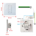 stores électriques blancs moderne commutateur intelligent controle application wifi alexa google siri