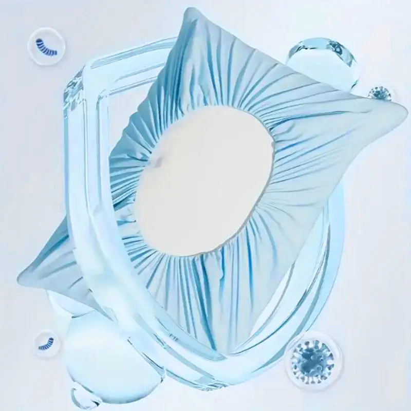couvre lits bleu plissé doux moderne adhésifs pack pièces tissu polyester coton usage unique