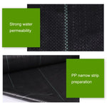 tissu protection jardin noir texture tissée lignes vertes moderne durable anti herbe plastique
