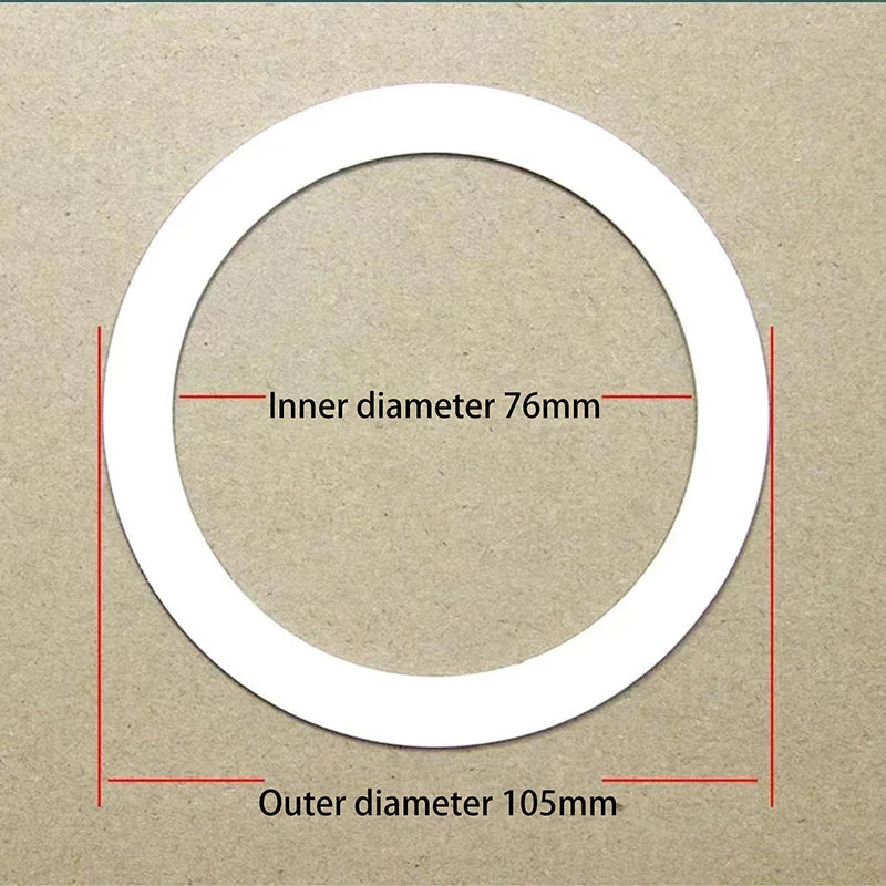 anneaux réparation lampe blancs ronds lisses opaques entretoises rondelles supports joints minimalistes