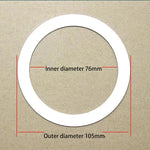 anneaux réparation lampe blancs ronds lisses opaques entretoises rondelles supports joints minimalistes