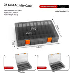 boîtes rangement détachables gris orange modernes compartiments outils bricolage maison organisation bijoux
