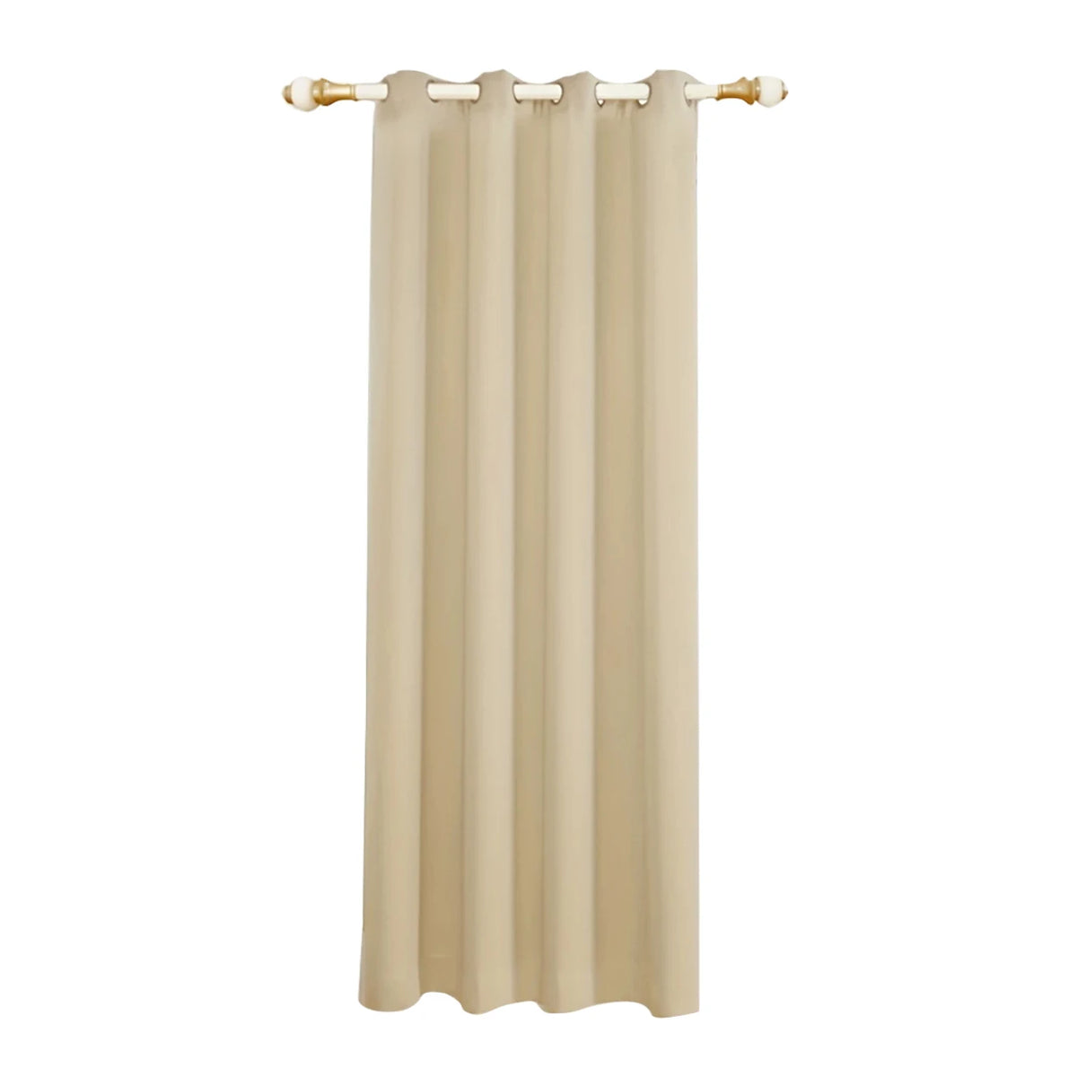 rideau moderne polyester quilted opaque beige noir maison