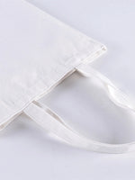 sac main toile blanc arbre papillons moderne sans fermeture éclair coton décontracté