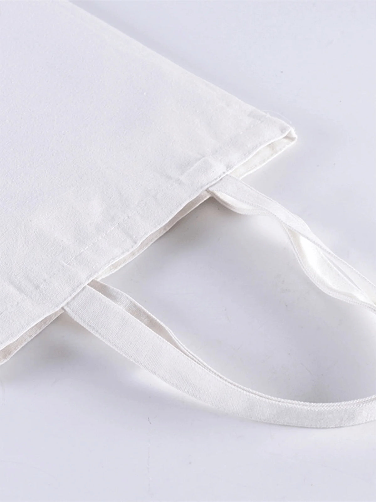 sac main toile dessin animé blanc moderne sans fermeture éclair coton décontracté usage quotidien