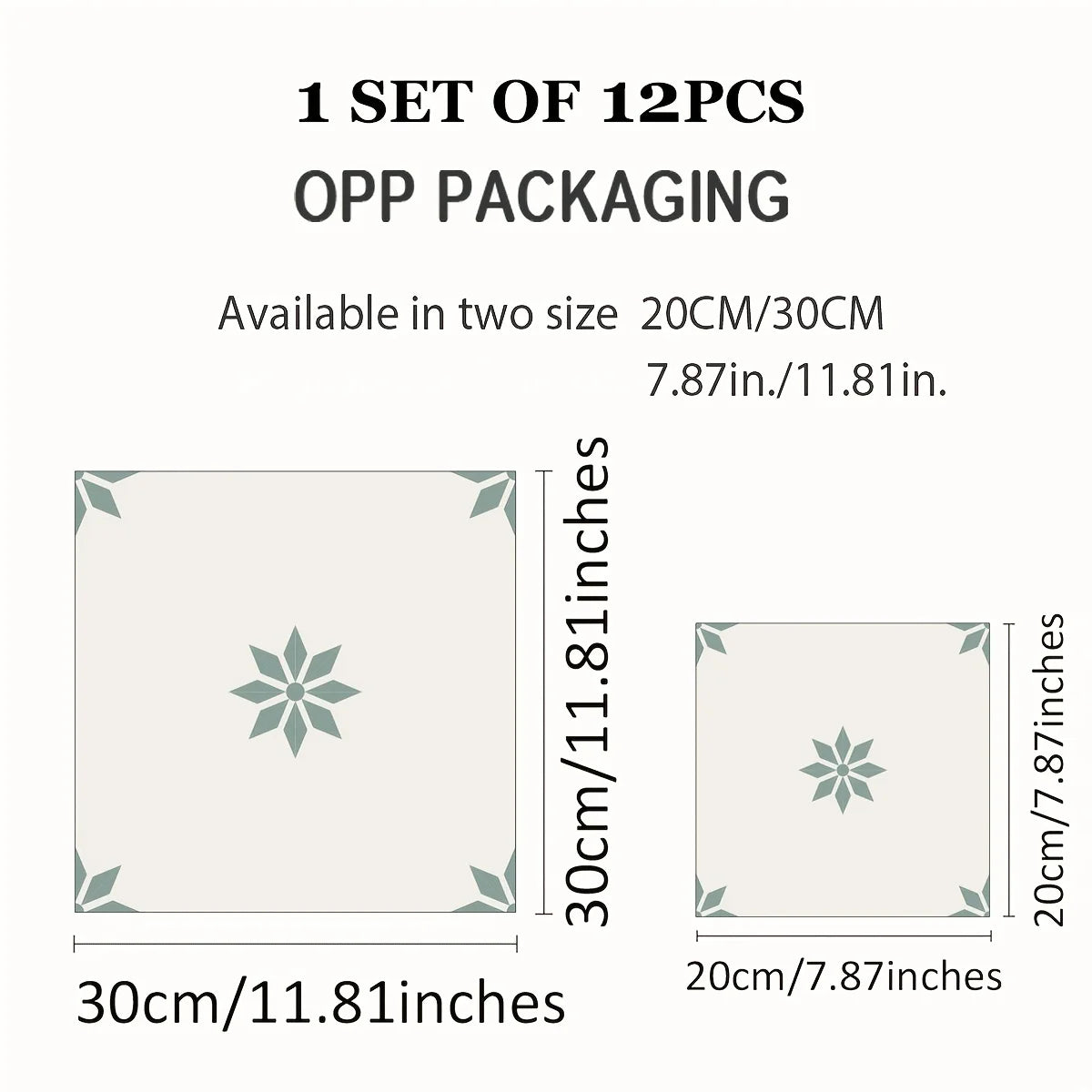 panneaux autocollants fleurs simples blanc vert adhésifs décoratifs modernes maison
