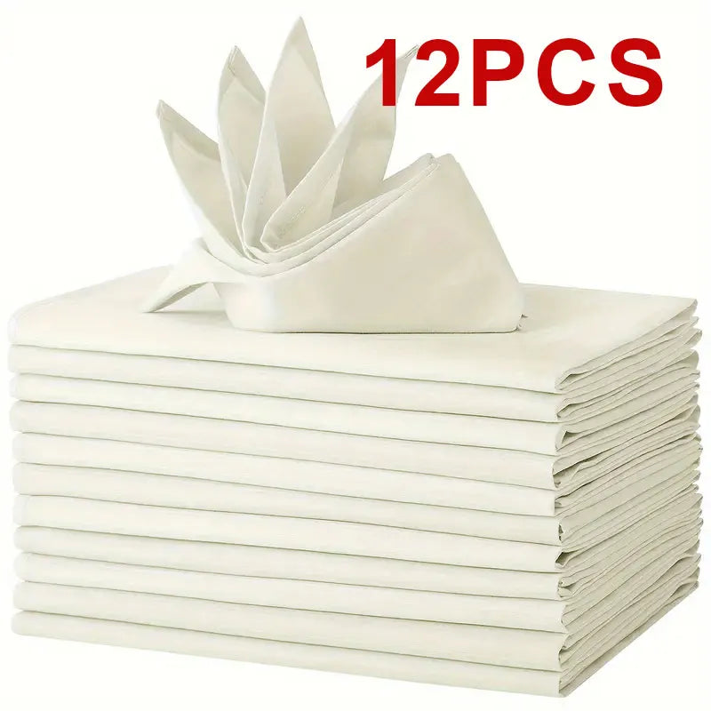 serviette table noël rouge vert coton décor cuisine salle manger pliable 40x40cm classique