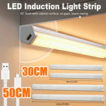 ruban lumineux led blanc moderne adhésif 30cm 50cm interrupteur tactile adjustable