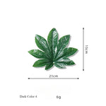 feuilles artificielles vertes différentes formes naturelles décoration extérieure intérieure pièces plastique