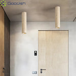 plafonniers led modernes pierre bois minimaliste éclairage quotidien interrupteur bouton couleurs lumière 3000k neutre