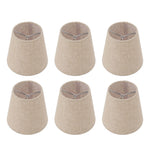 abat jour classique toile lin beige clair opaque éclairage intérieur accessoire décoration