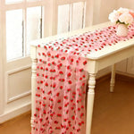 table table rose fraises moderne translucent mariage restaurant decoration intérieure