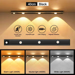 lampe led rechargeable détecteur mouvement adhésif 20cm 30cm 40cm 50cm blanc neutre moderne