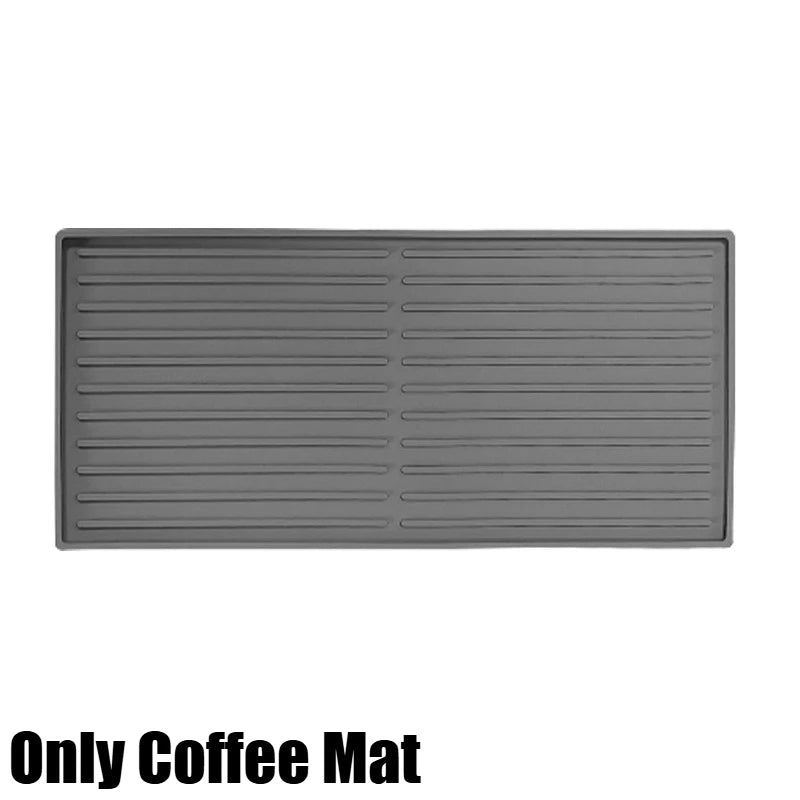 tapis protection machine gris rides horizontales silicone antidérapant moderne drainage absorbant vaisselle cuisine