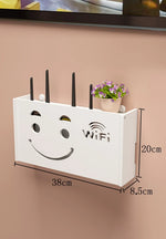 cache réseaux souriant wifi antennes décoration moderne blanc ventilation grille